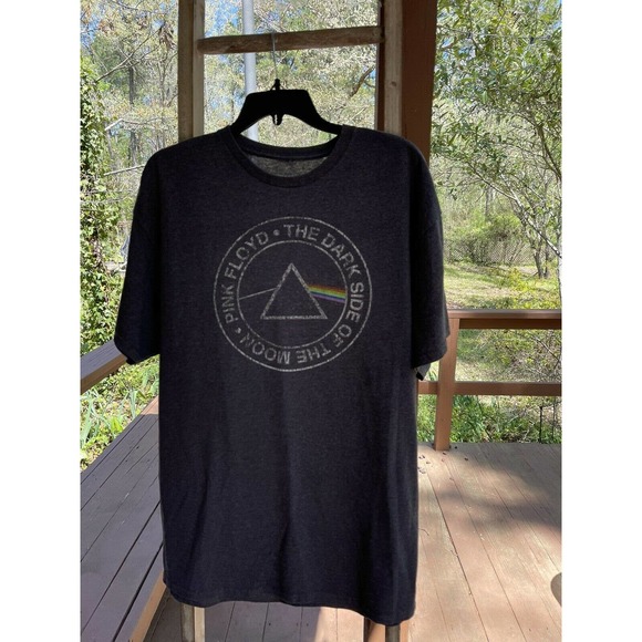Pink Floyd Other - Pink Floyd Dark Side Of The Moon Circle Prism - Men’s Grey XL T-Shirt